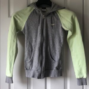 ❤️❤️❤️SALE  Neon yellow and gray zip up hoodie